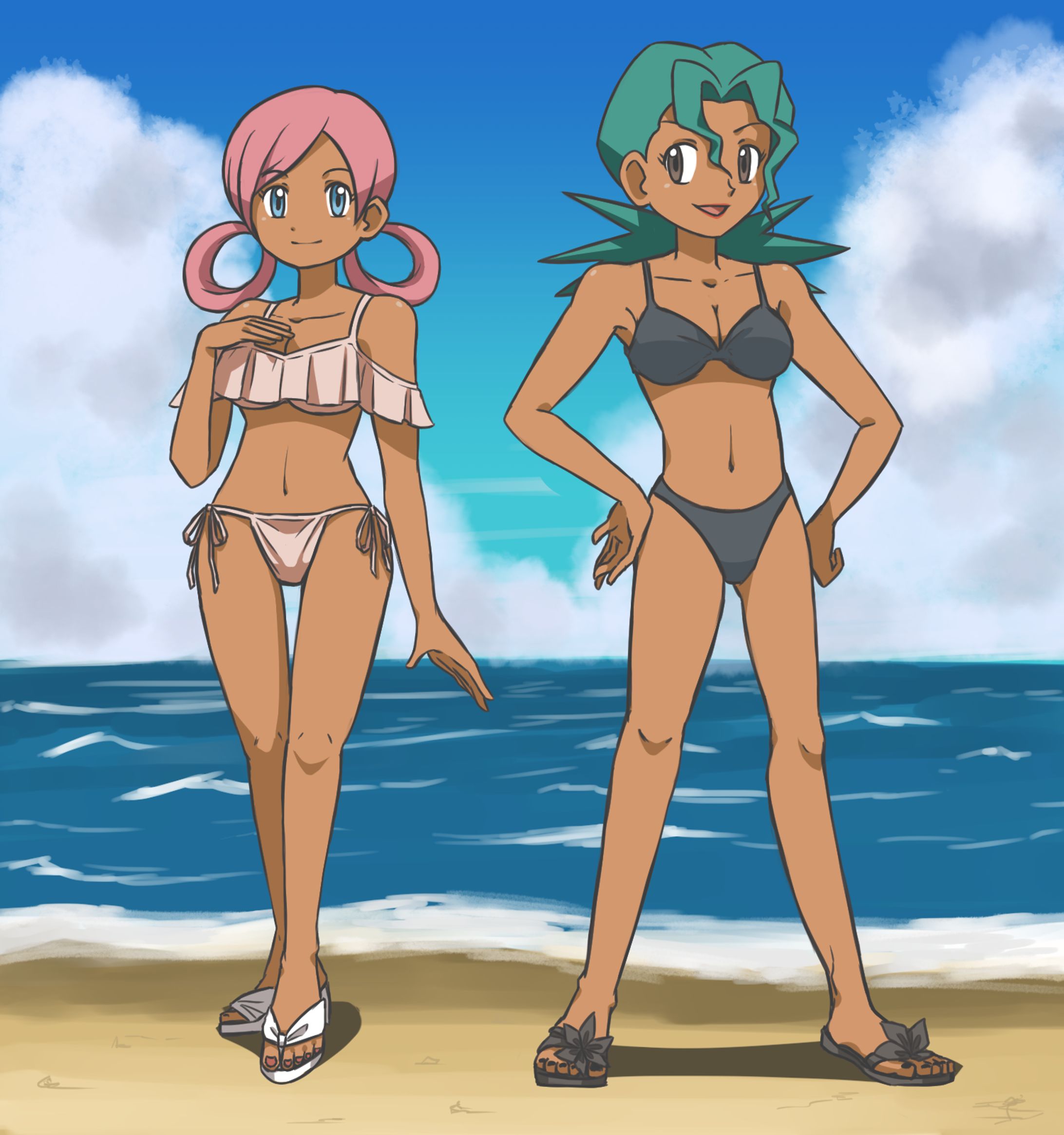 水着ジョーイ＆ジュンサー(リクエスト)-1