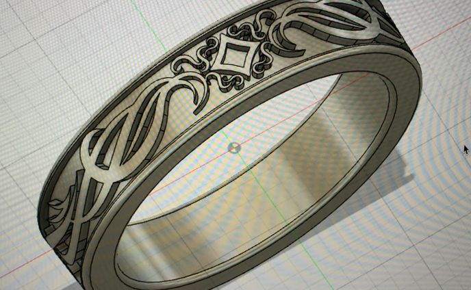 ３Dプリンターで指輪作る編