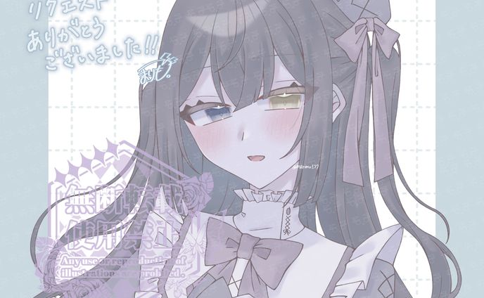 ゴシック衣装の女の子(お仕事絵)