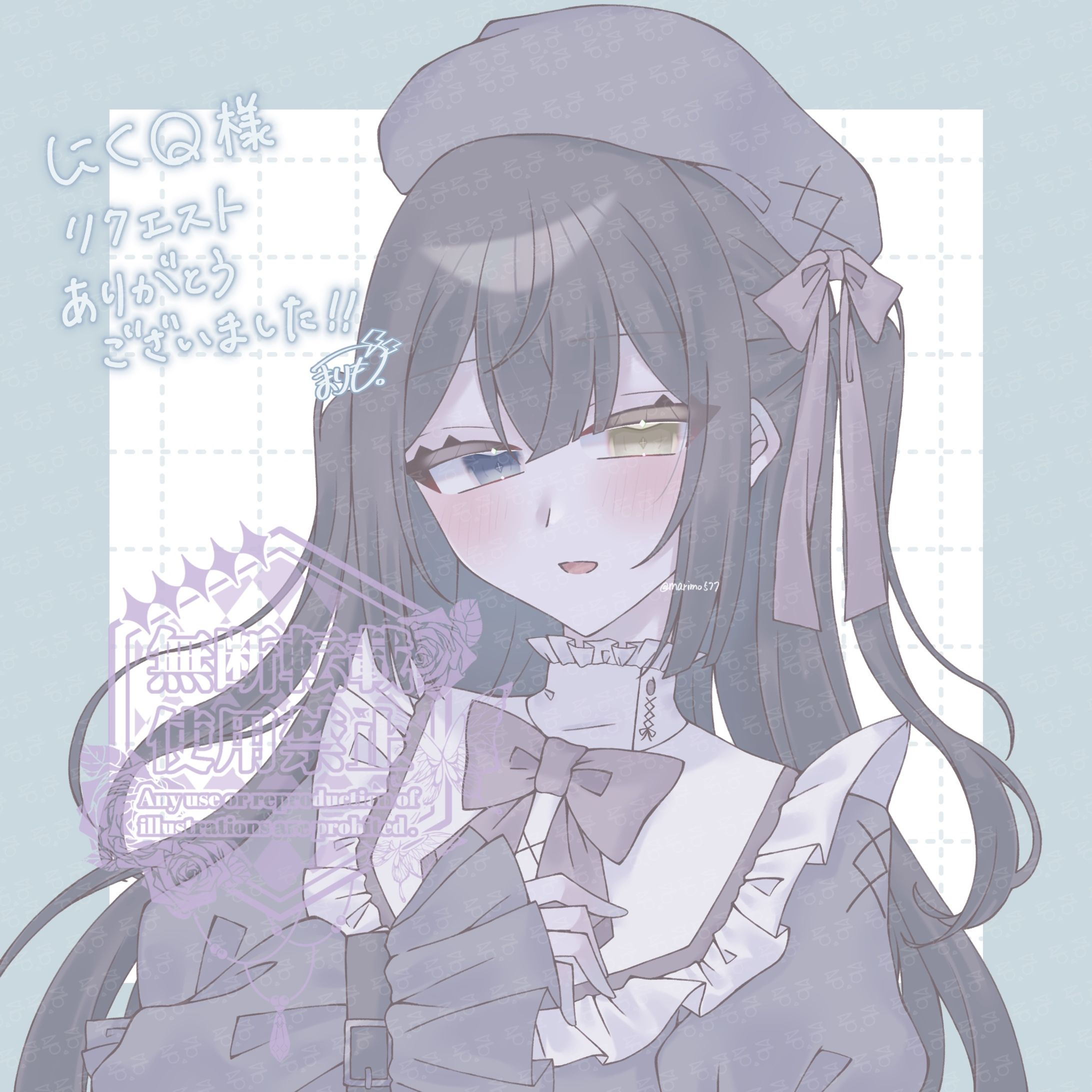 ゴシック衣装の女の子(お仕事絵)-1