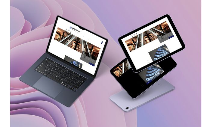 WEBサイトを制作しました　架空のポートフォリオ「スカイ建設株式会社」