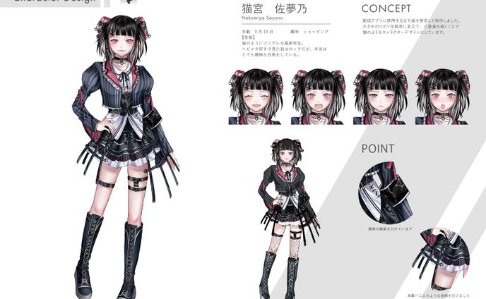 【自創作】キャラクターデザイン＋表情差分