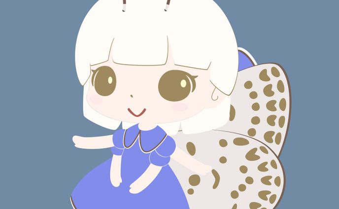 シルビアシジミの擬人化アイコン