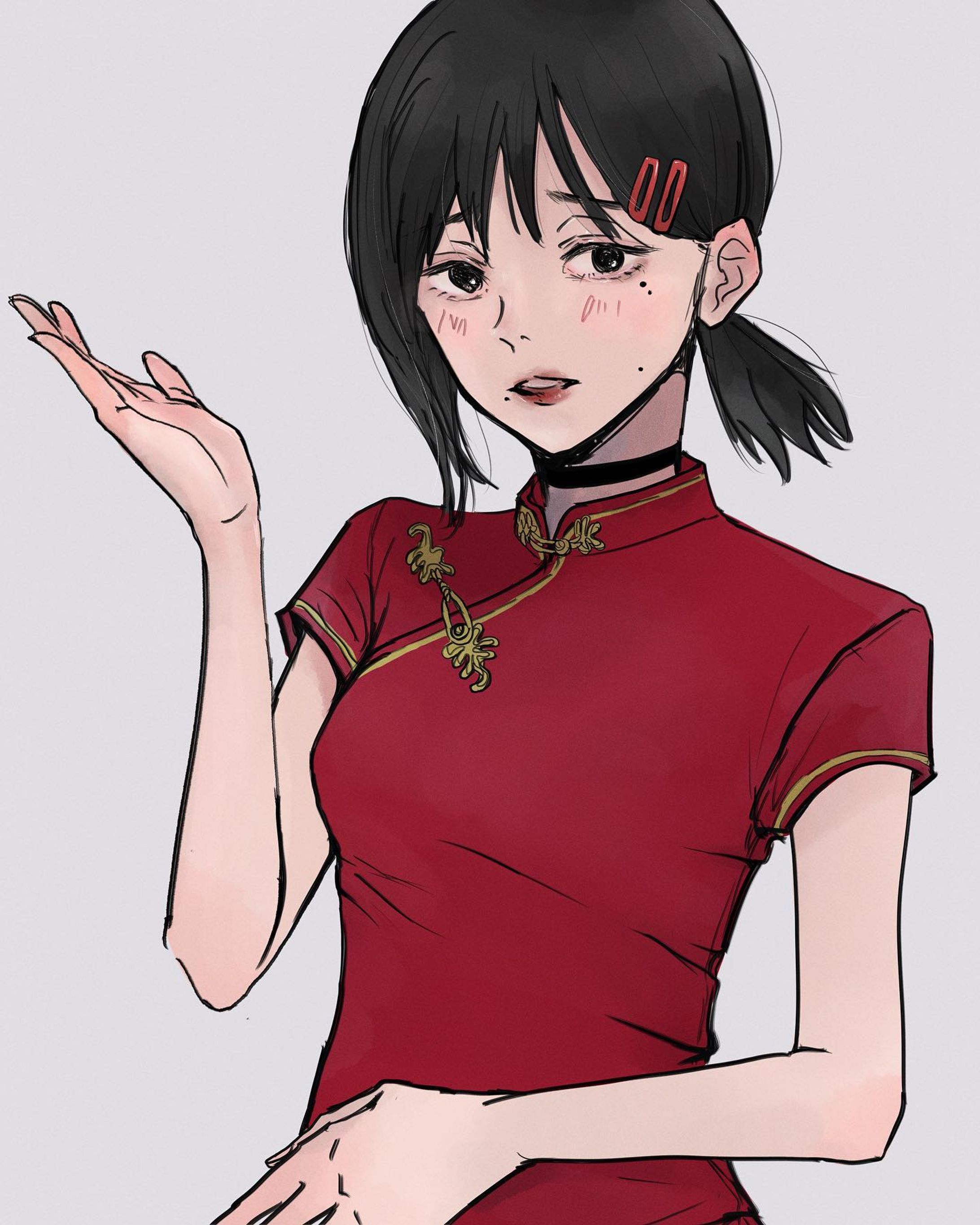 2ドロコベニちゃんチャイナ。

7話のエンドからのEDの入り方が最高すぎて、何回もリピートしています。

女の子はツルっと描きたくなるから線画のペンを変えがちです。あと頭のつるっとした形好きで、いつも時間かけがちなんですけど、インスタあげる時切られがちなの少し悲しい🥲

#イラスト#イラストレーター
#イラスト好きな人と繋がりたい 
#いらすとぐらむ 
#アニメ好きな人と繋がりたい 
#漫画好きな人と繋がりたい 
#チェンソーマン 
#chainsawman 
#チェンソーマン好きと繋がりたい 
#絵が好きな人と繋がりたい 

#chainsawmanedit 
#コベニちゃん 
#チャイナコスプレ 
#illust#illustration#paintings #procreate
#csm#chainsawmanedit #chainsawmanfanart #chainsawmanmanga#女の子イラスト
#東山コベニ  ちゃん
#ちゅ多様性
#藤本タツキ　先生
#コベニ
#kobeni-1