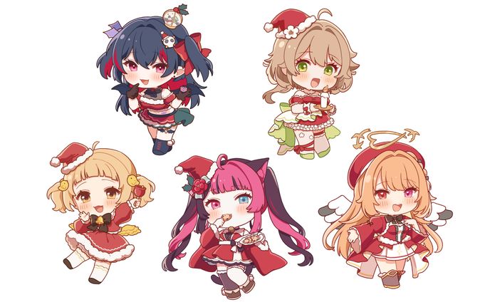 Vivid V所属ライバー様　デフォルメイラスト