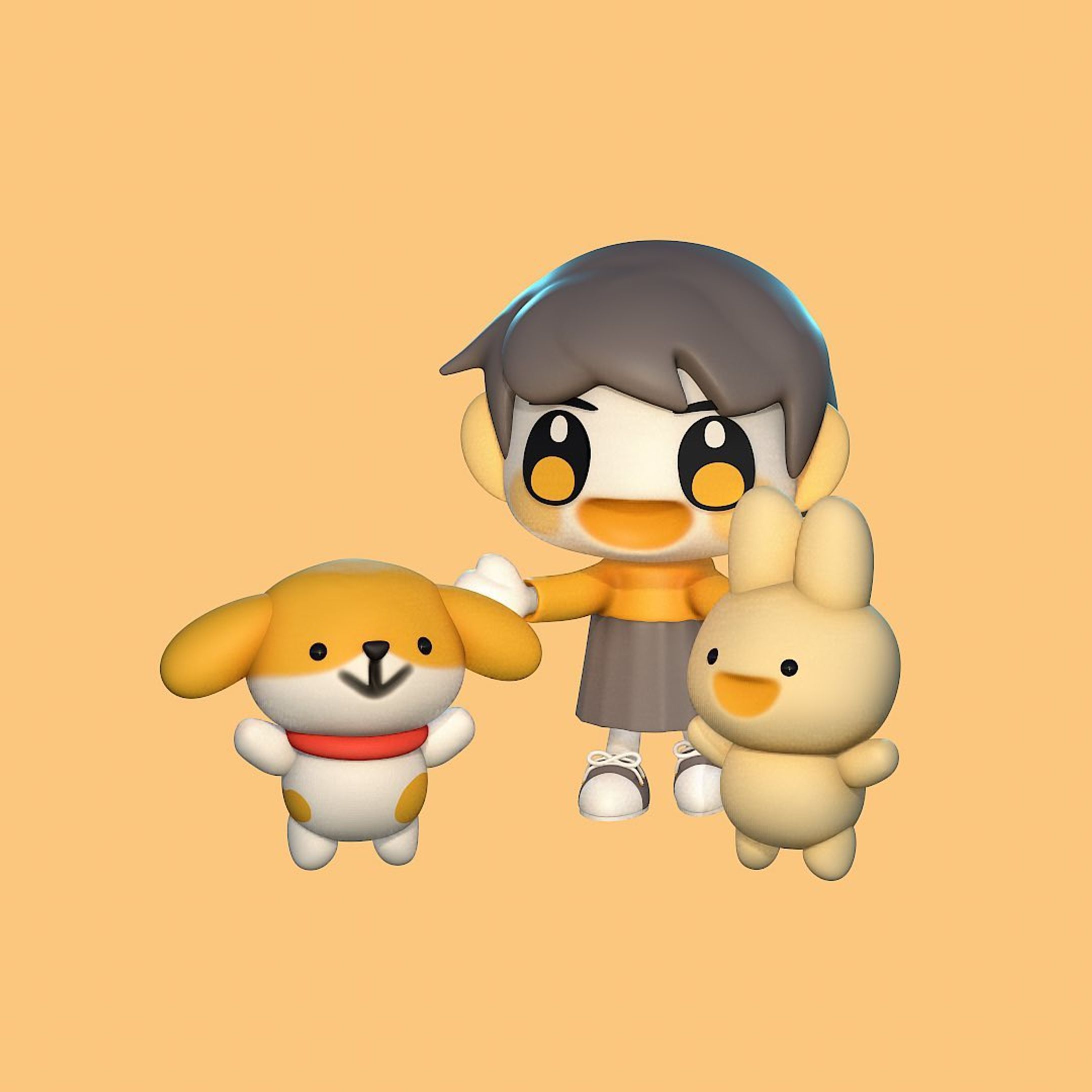 ゆうらとうさぎさんといぬくん-1