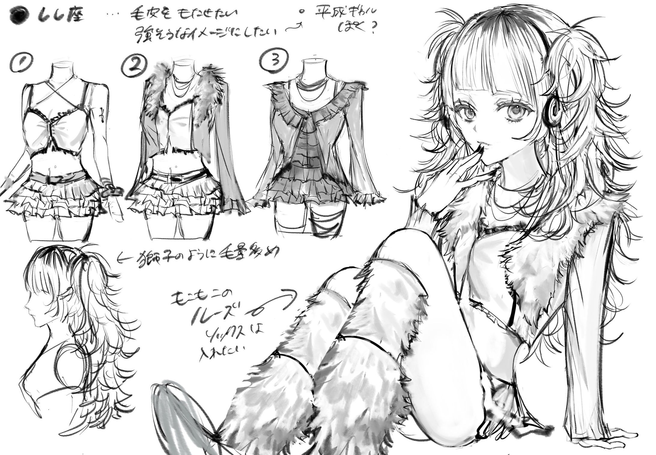 Y2K×12星座のキャラクターデザイン-1