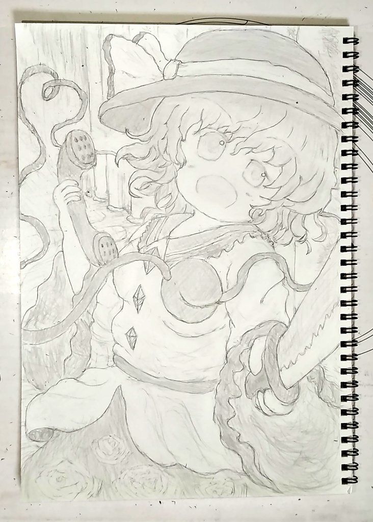 東方鉛筆画】古明地こいし