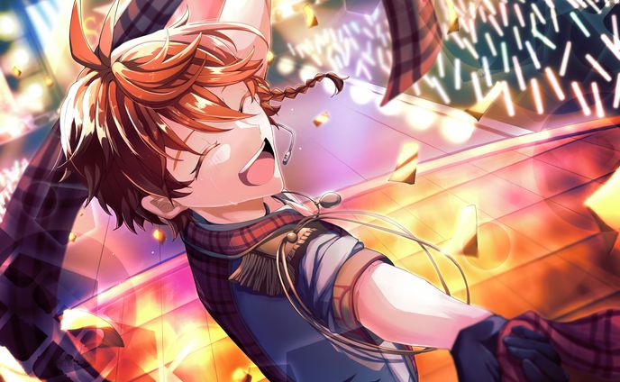 アイドルゲームスチル風イラスト
