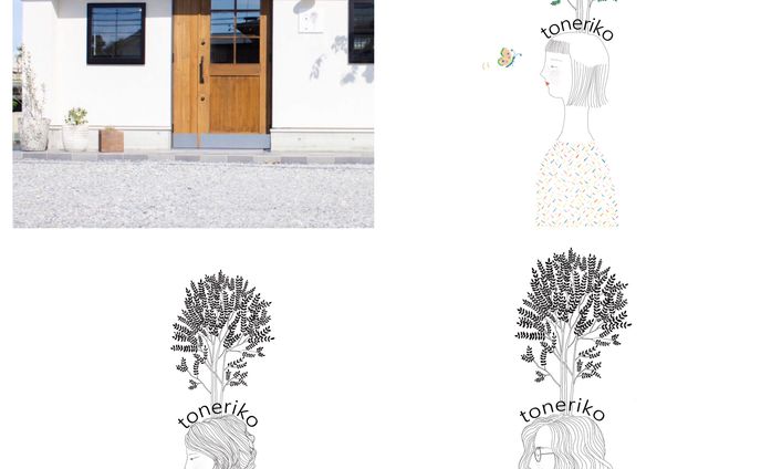 Hair salon「toneriko」web用イラスト