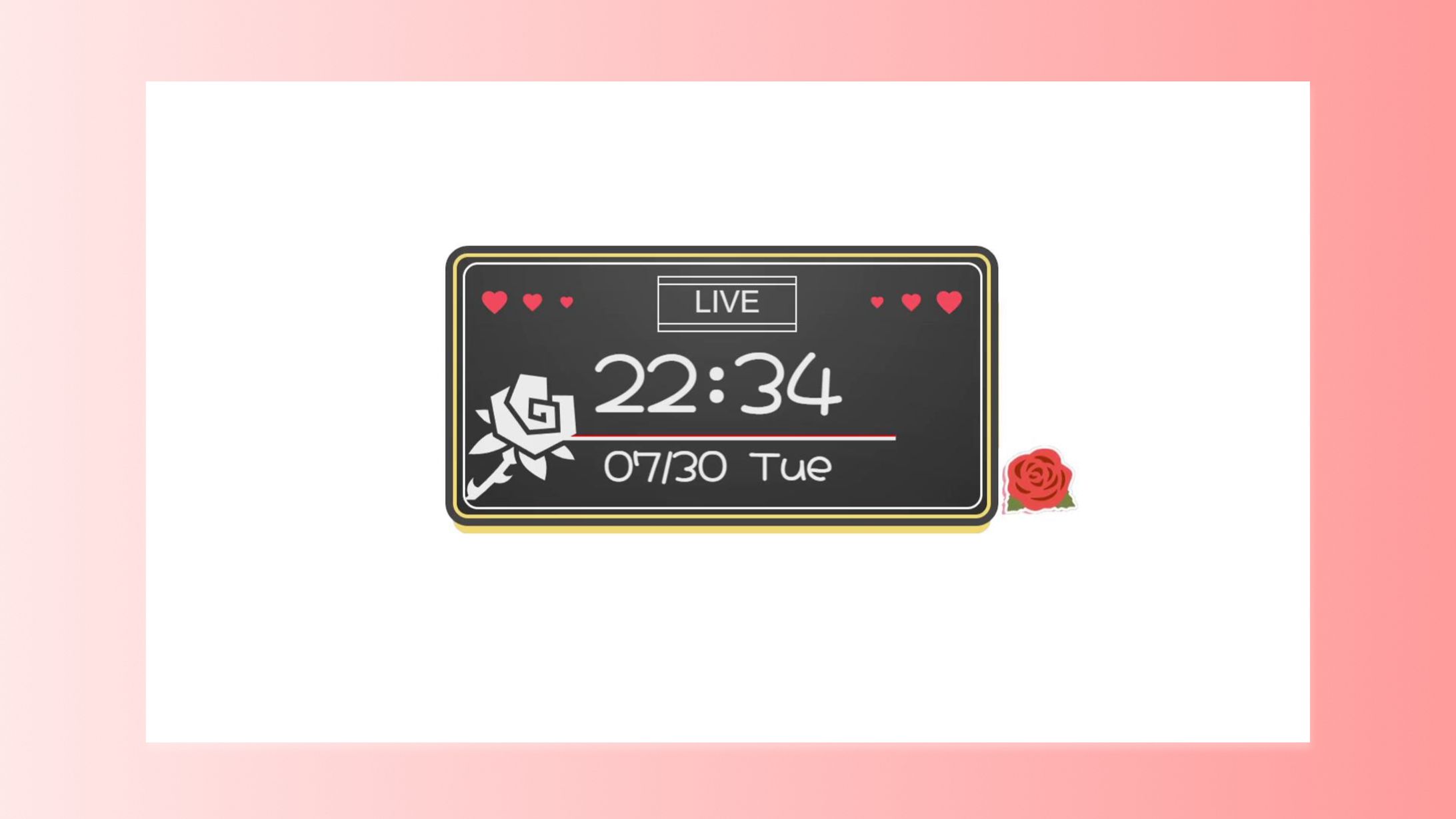 HTML Digital Clock / 動く時計-1