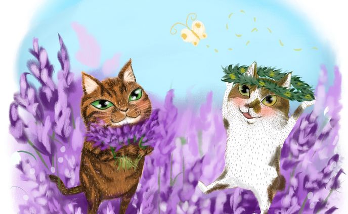 ねこちゃんイラスト