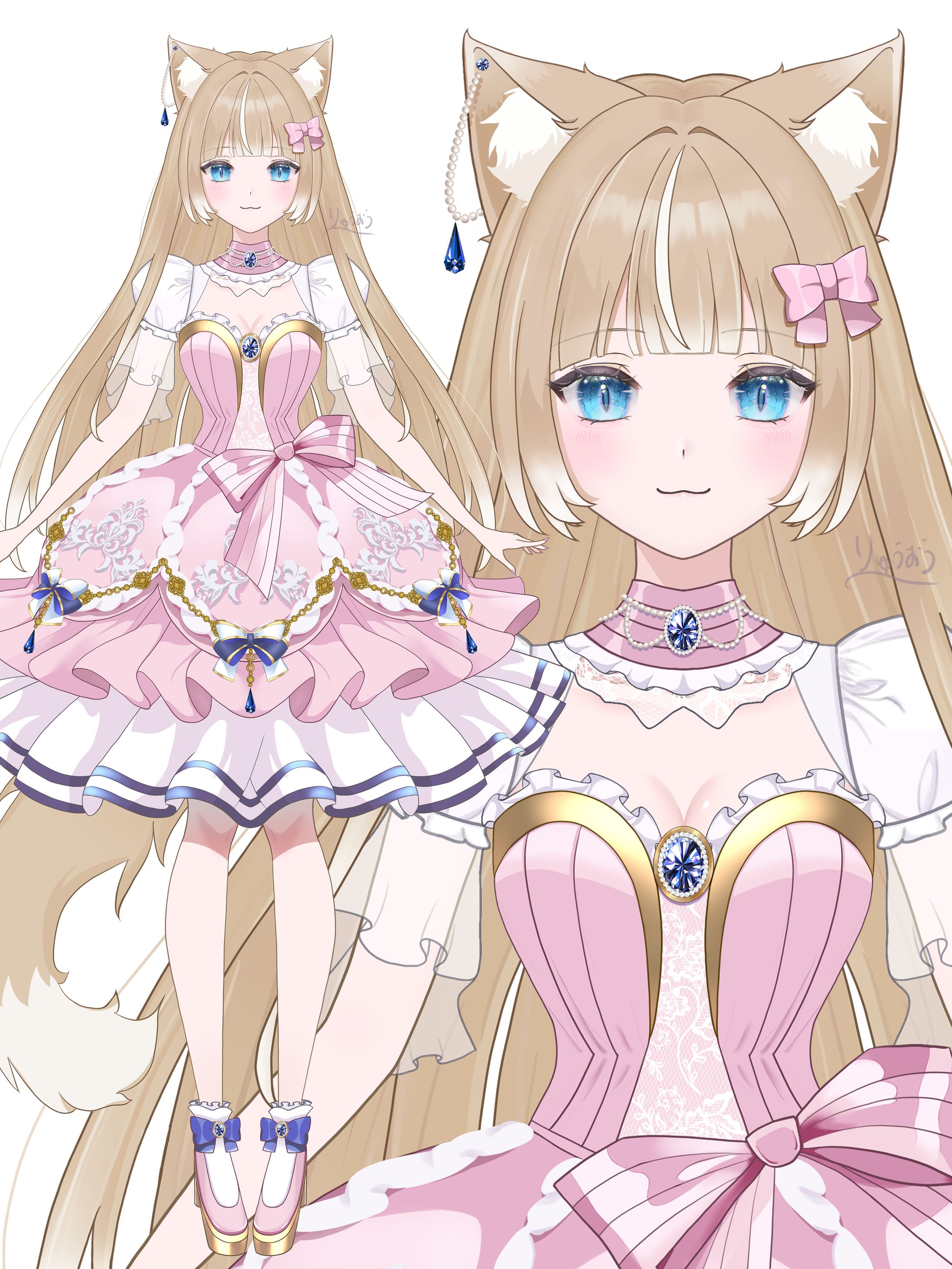 パーツ分けイラスト【ノルウェージャンフォレストキャット】-1