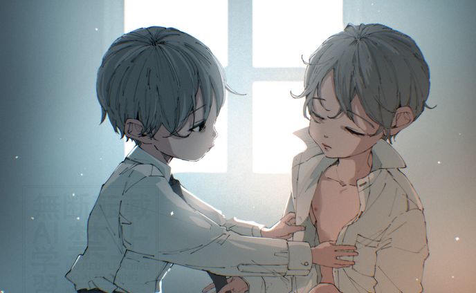 双子のお着替え