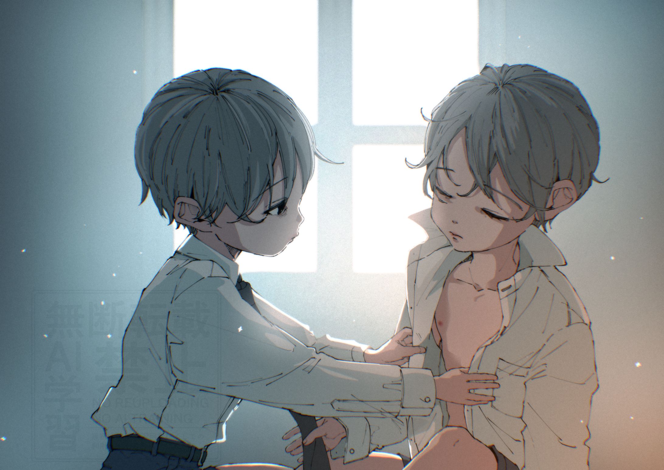 双子のお着替え-1