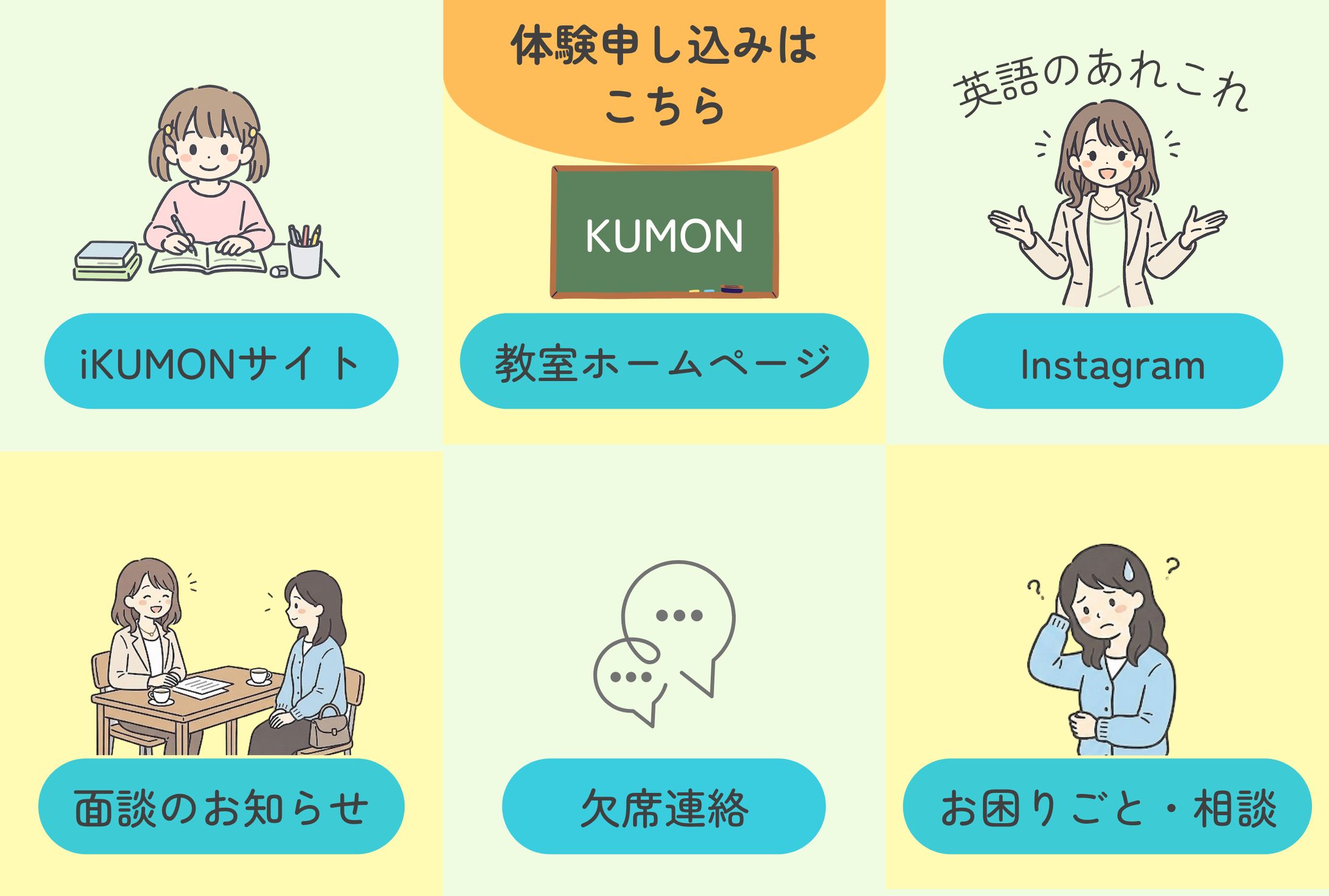 LINEリッチメニュー｜学習塾-1