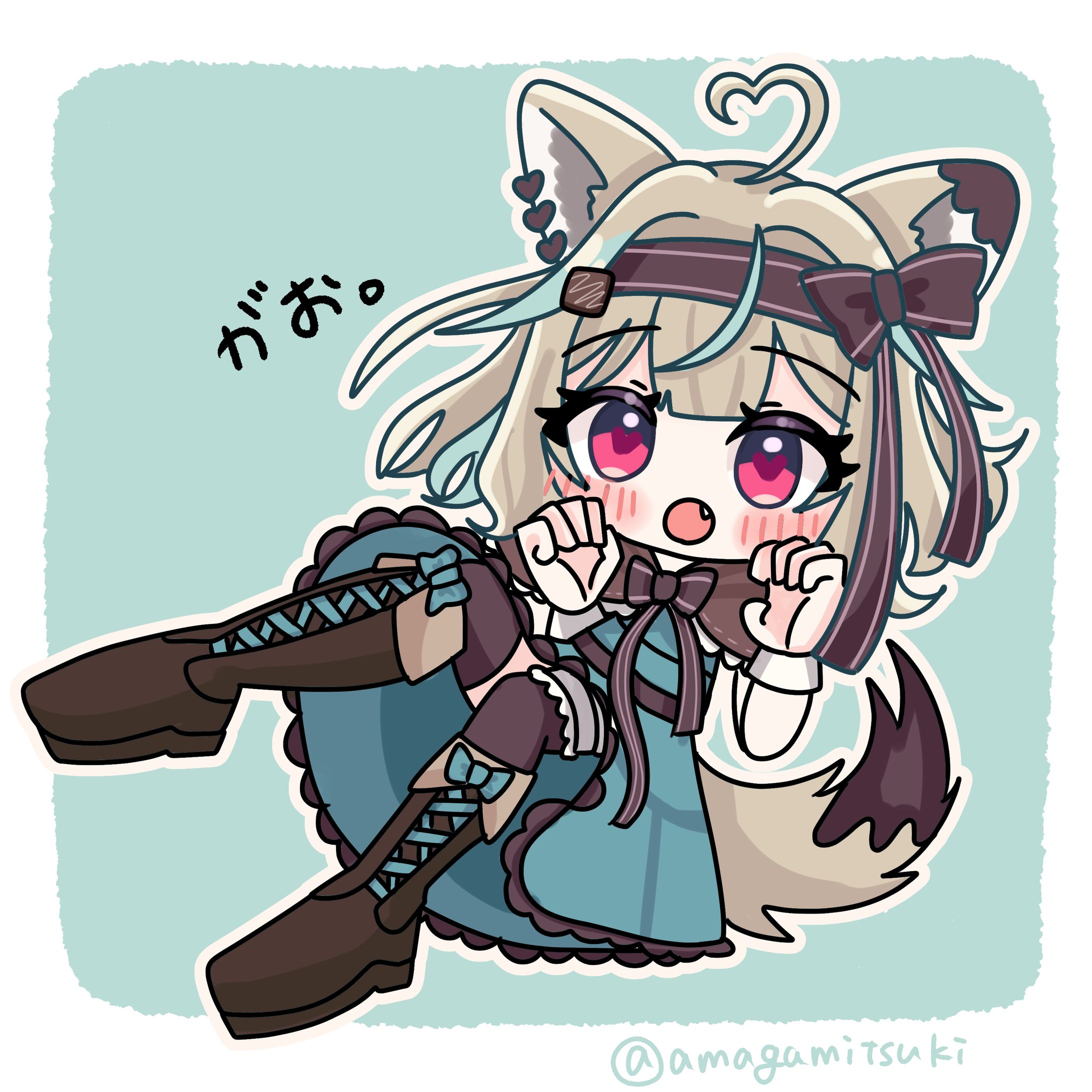【SDイラスト】 甘狼このみ様　ファンアート-1