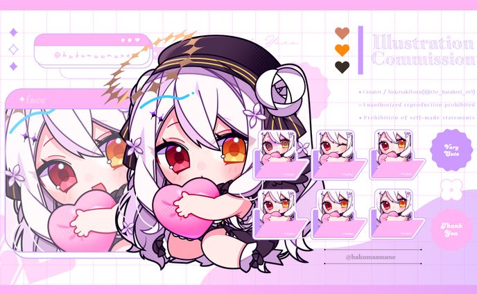 ✦デフォルメイラスト / 白魔あまね様