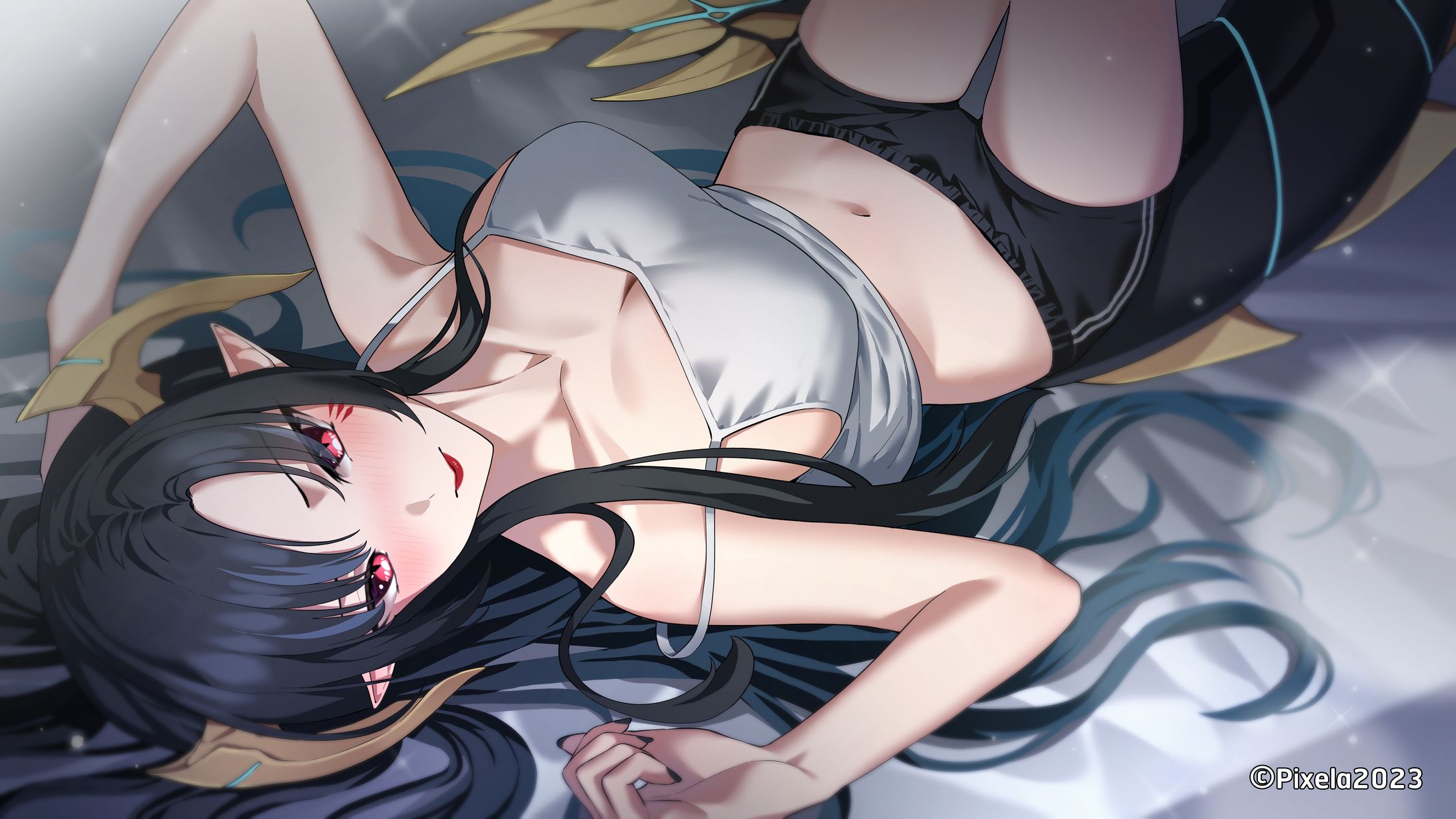 Commission illustration "【ASMR 3DIO】 มานอนกันได้เเล้ว เจ้าบ้า! "-1