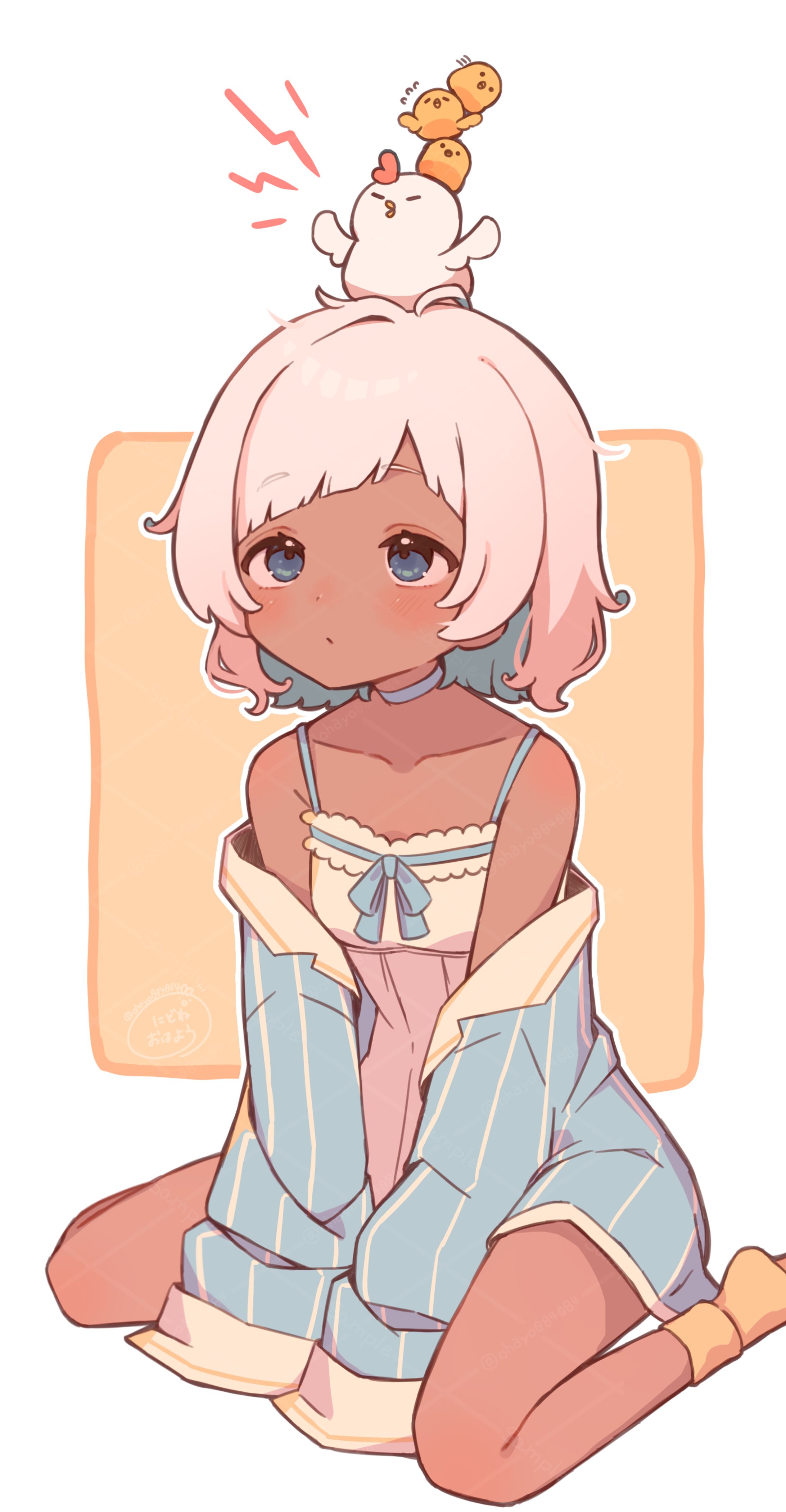 創作絵　おはようちゃん-1