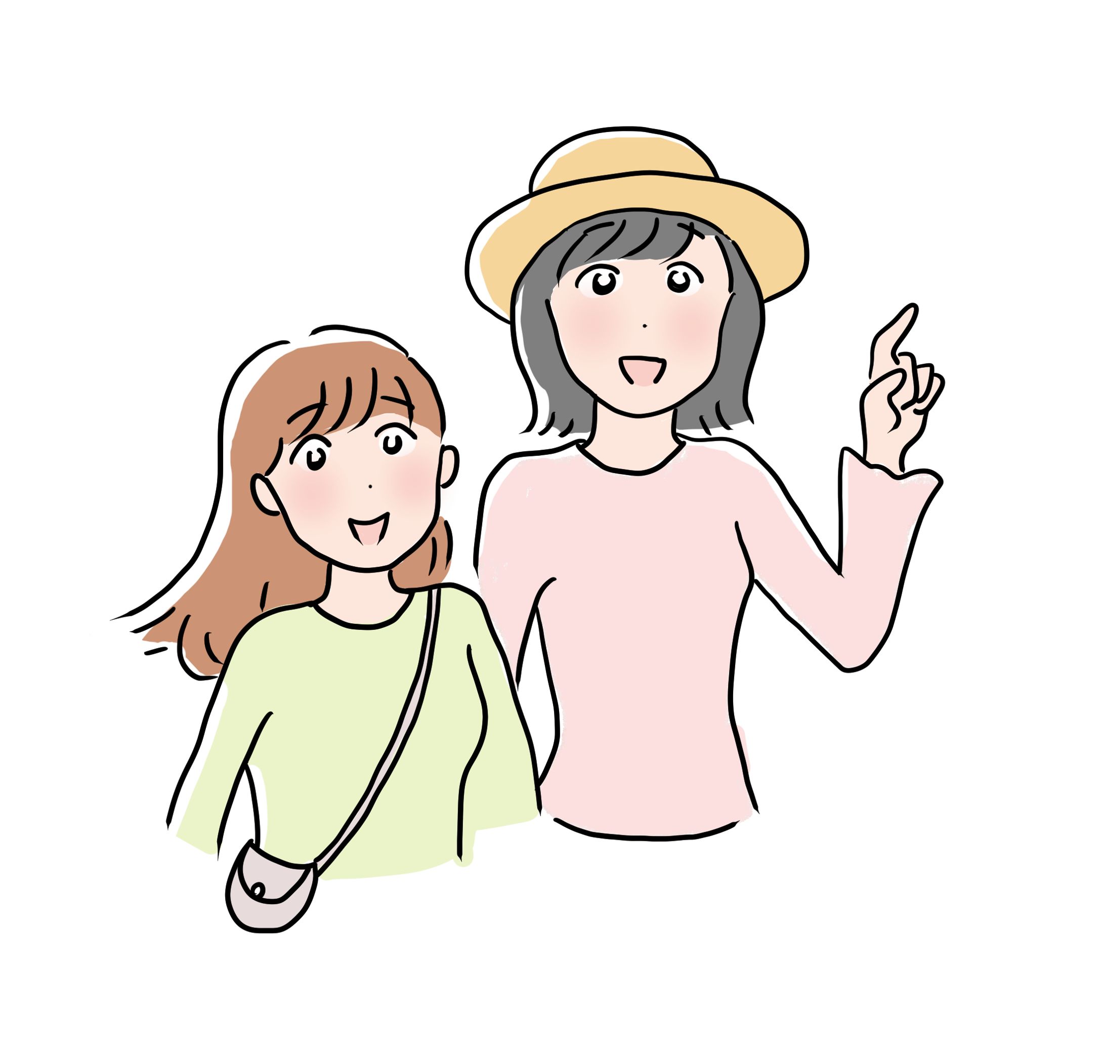 女子旅イラスト-1