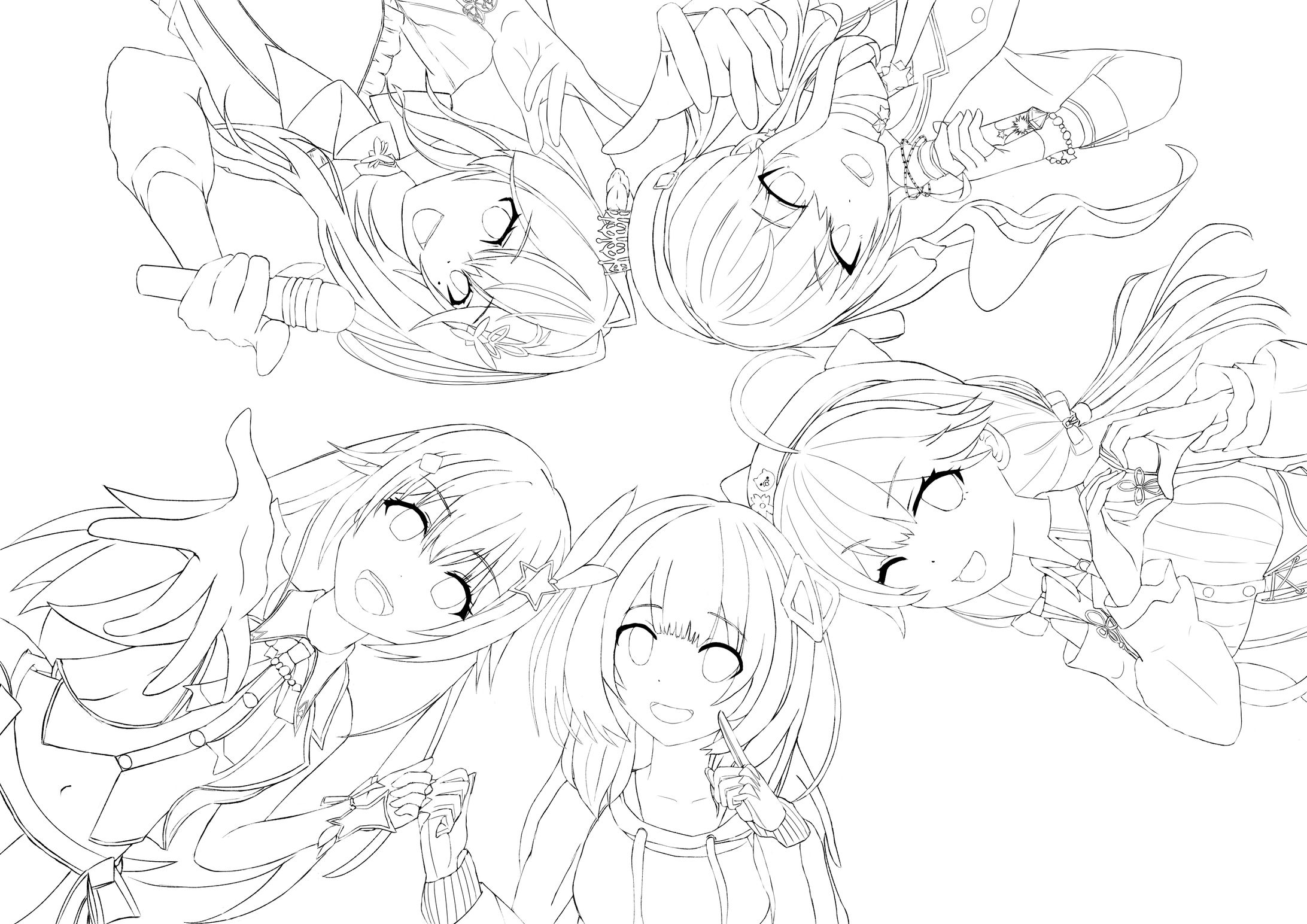 イラストport23線画（ホロライブ０期生）-1