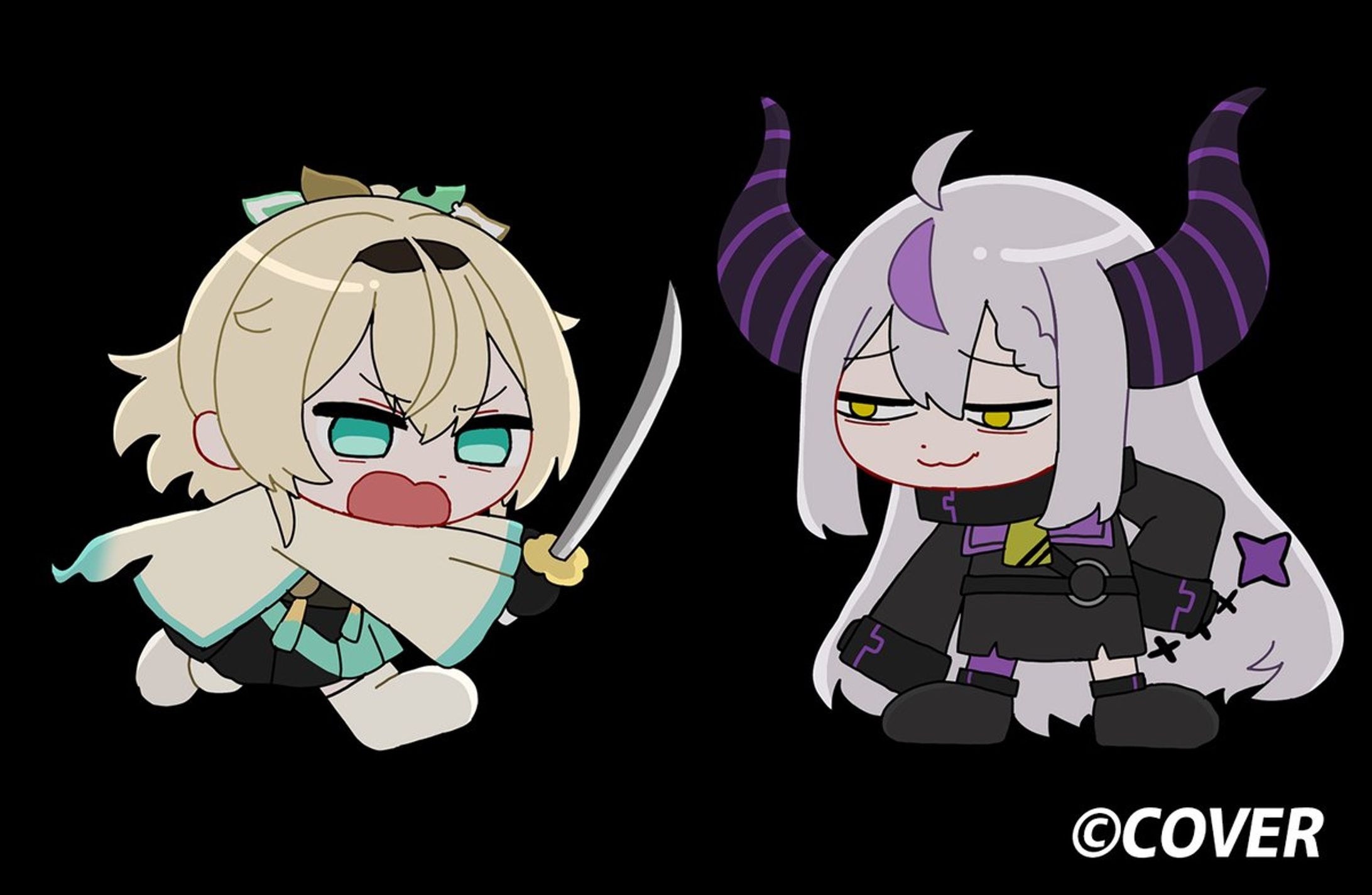 【ホロライブ所属】ラプラス・ダークネス様_イラスト制作-1