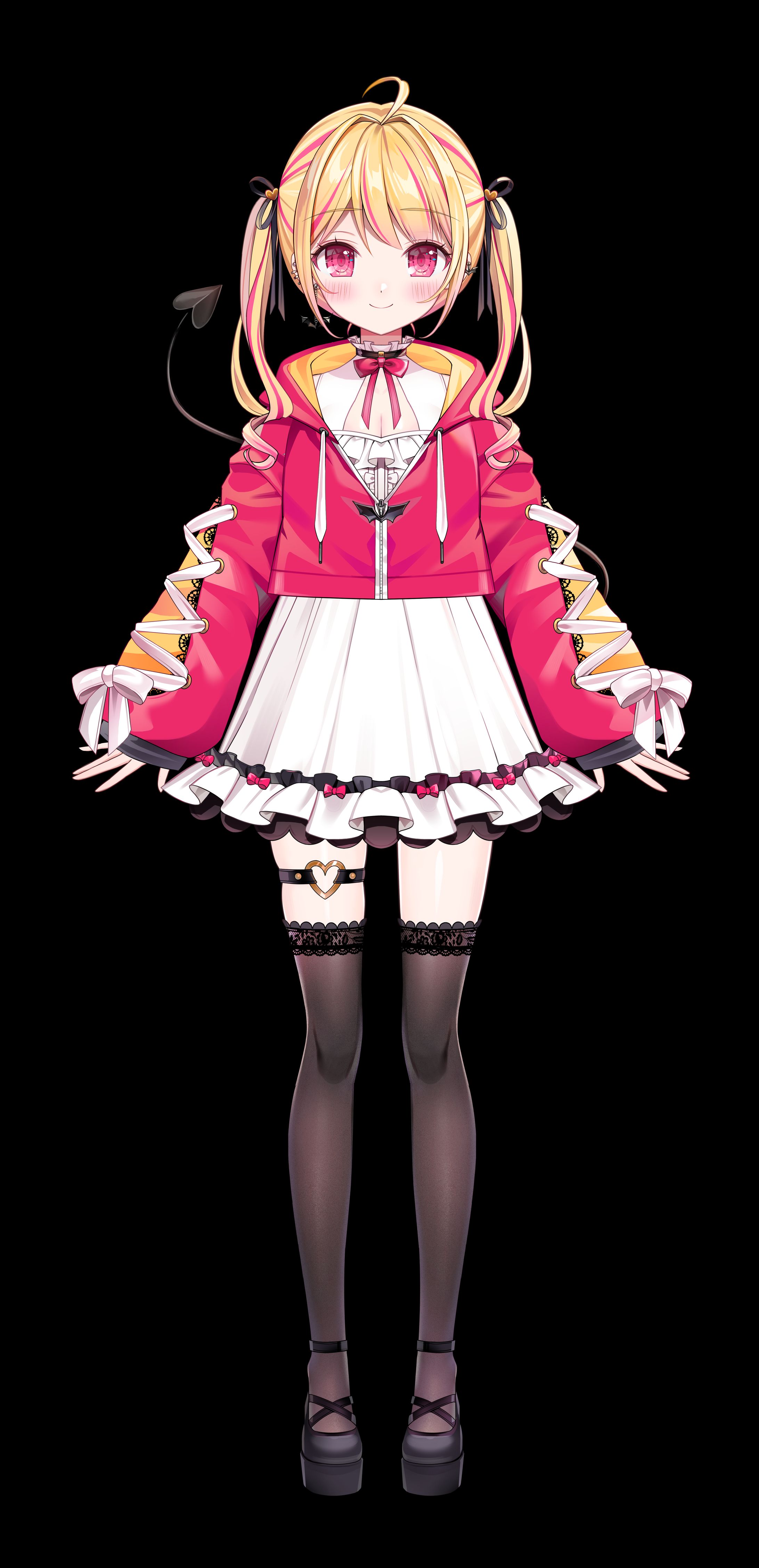 「黒魔ミハナ様」Vtuberデザイン、イラスト-1