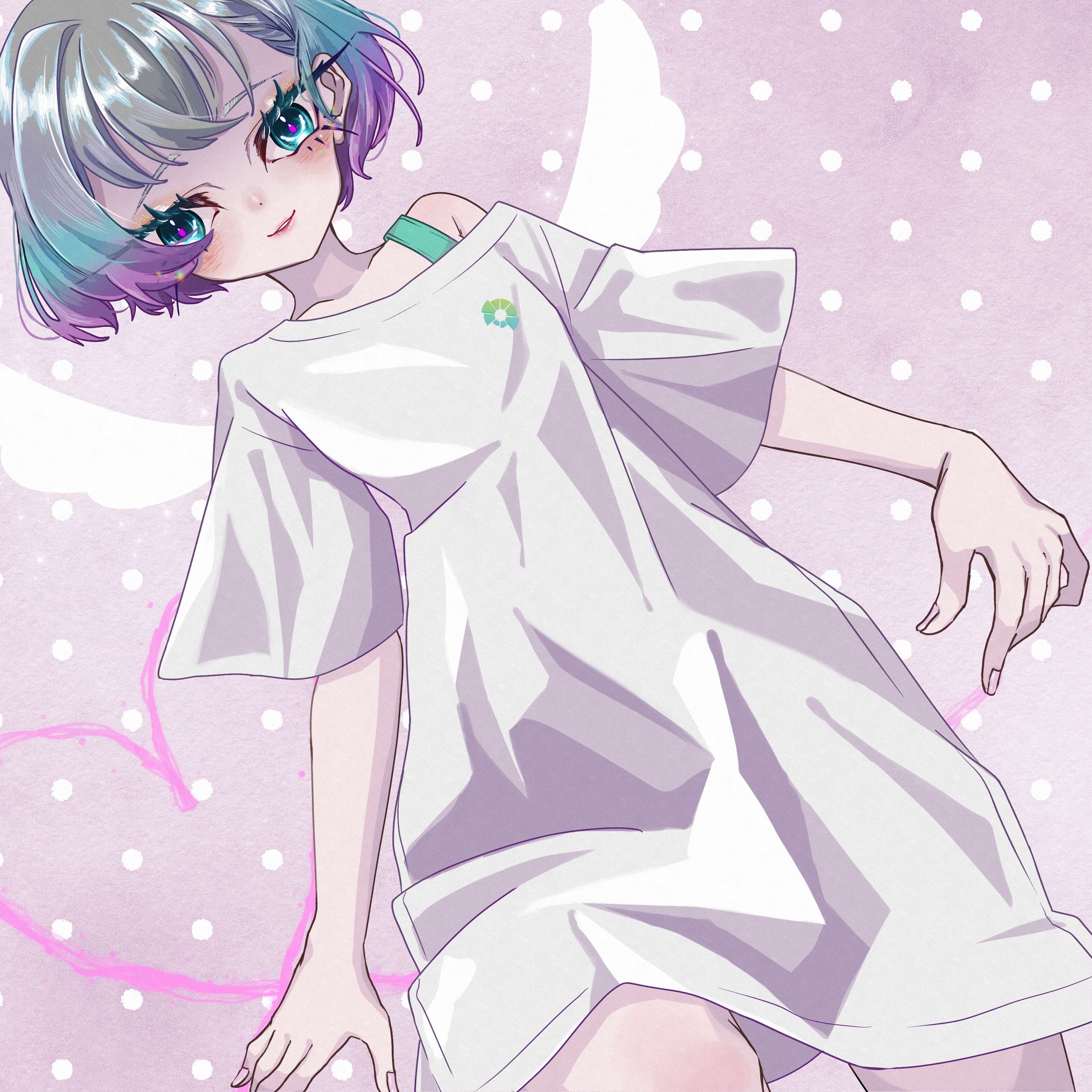 羽ノ華ちゃん(Skeb依頼)差分4枚-1