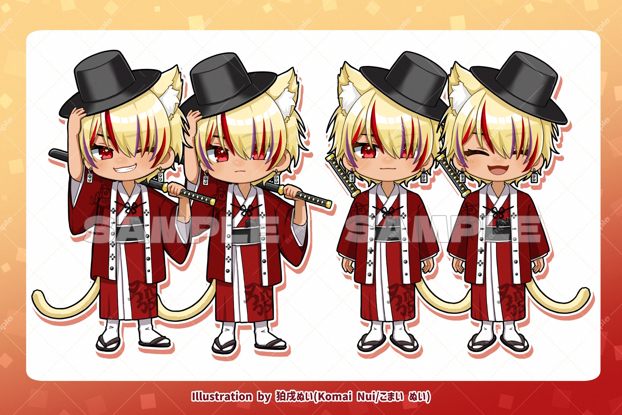 【ご依頼実績】デフォルメイラスト/天楽喜栄壱郎様-1