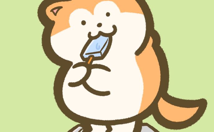 食いしん坊なワンちゃん(SNSアイコン)