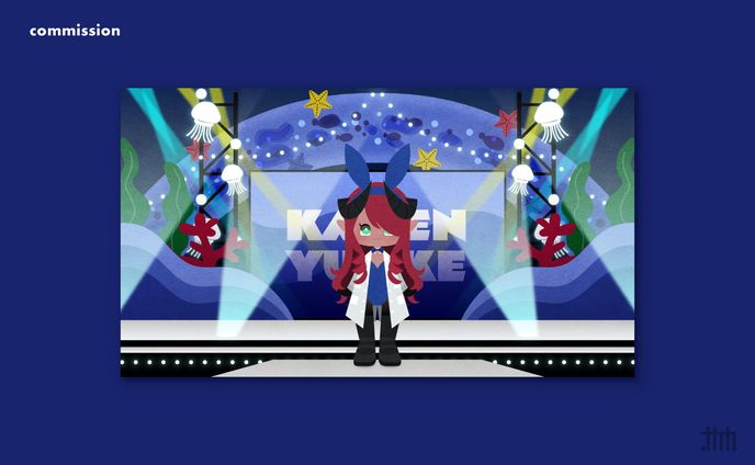 【skeb】海閃ユッケ様 ステージイラスト