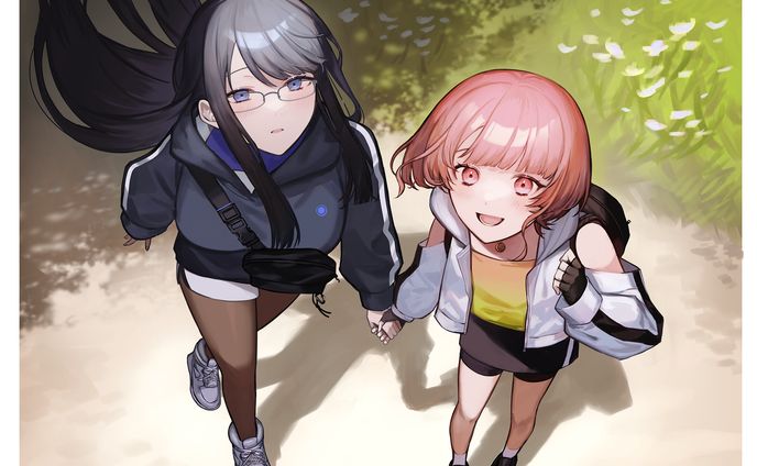 【遠近くるり様・津倉冴】Acacia/歌ってみたMV用イラスト