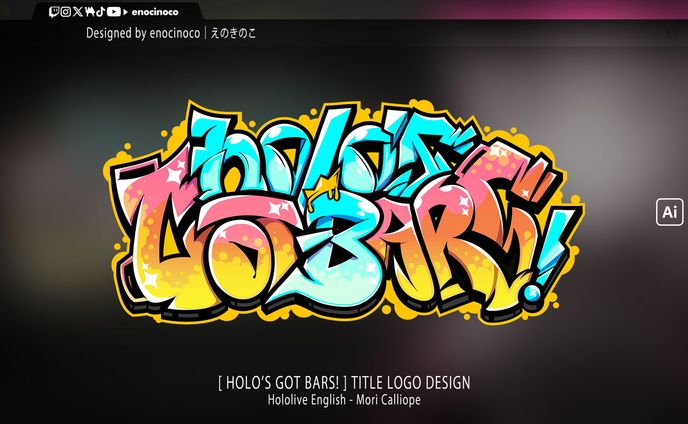 TITLE LOGO｜Mori Calliope HololiveEN