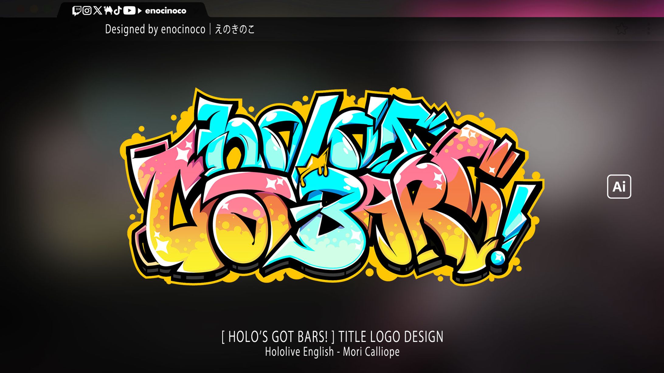 TITLE LOGO｜Mori Calliope HololiveEN-1