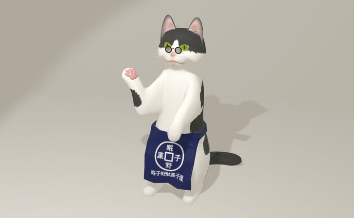 3DCG　猫の駄菓子屋さん　オブジェクト①