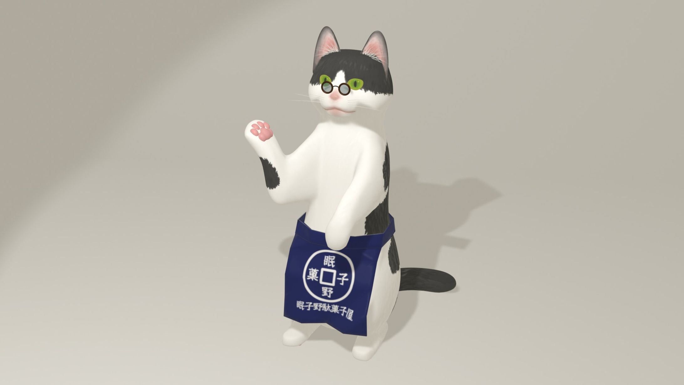 3DCG　猫の駄菓子屋さん　オブジェクト①-1
