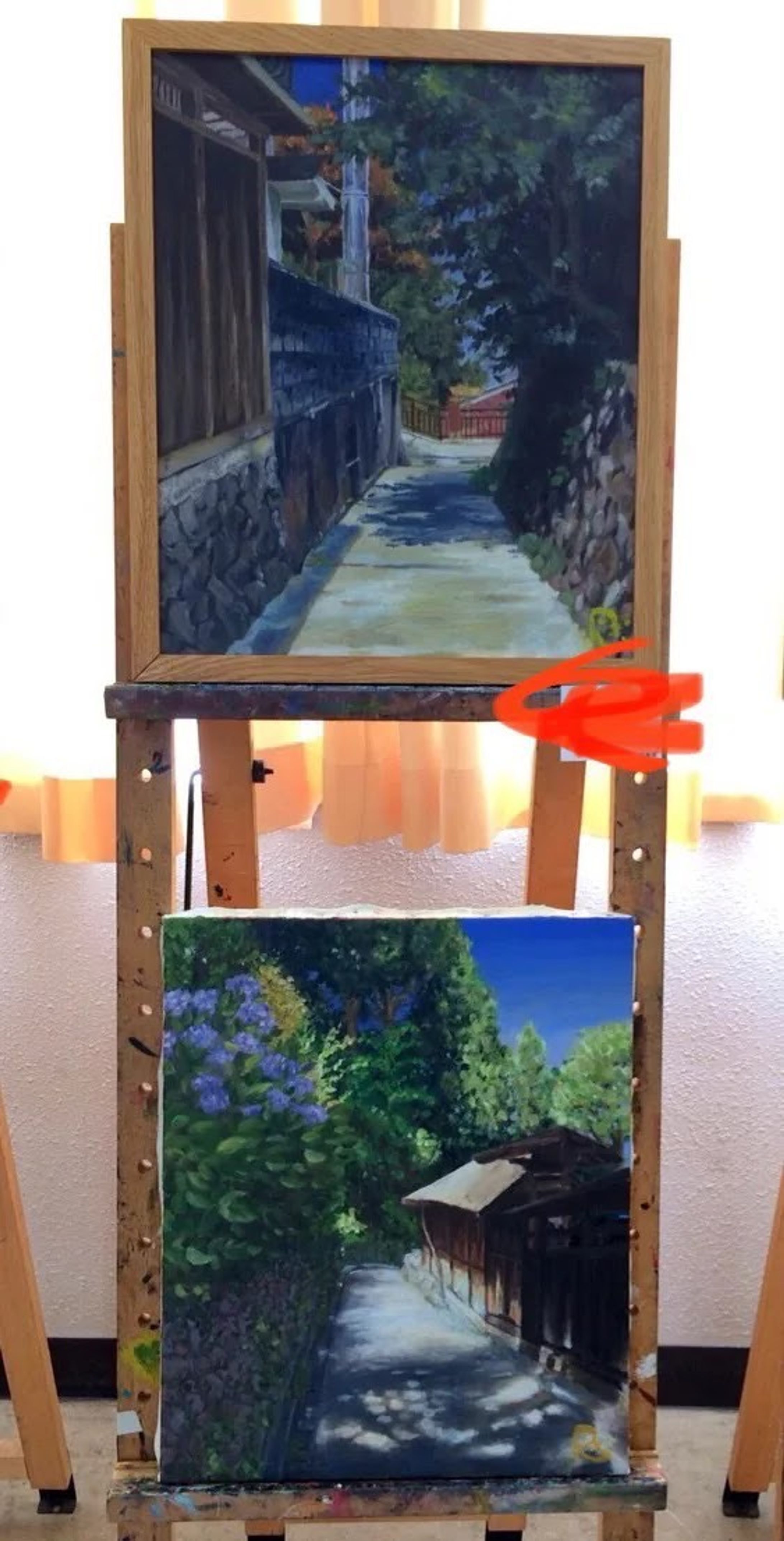 油絵風景画2種-1