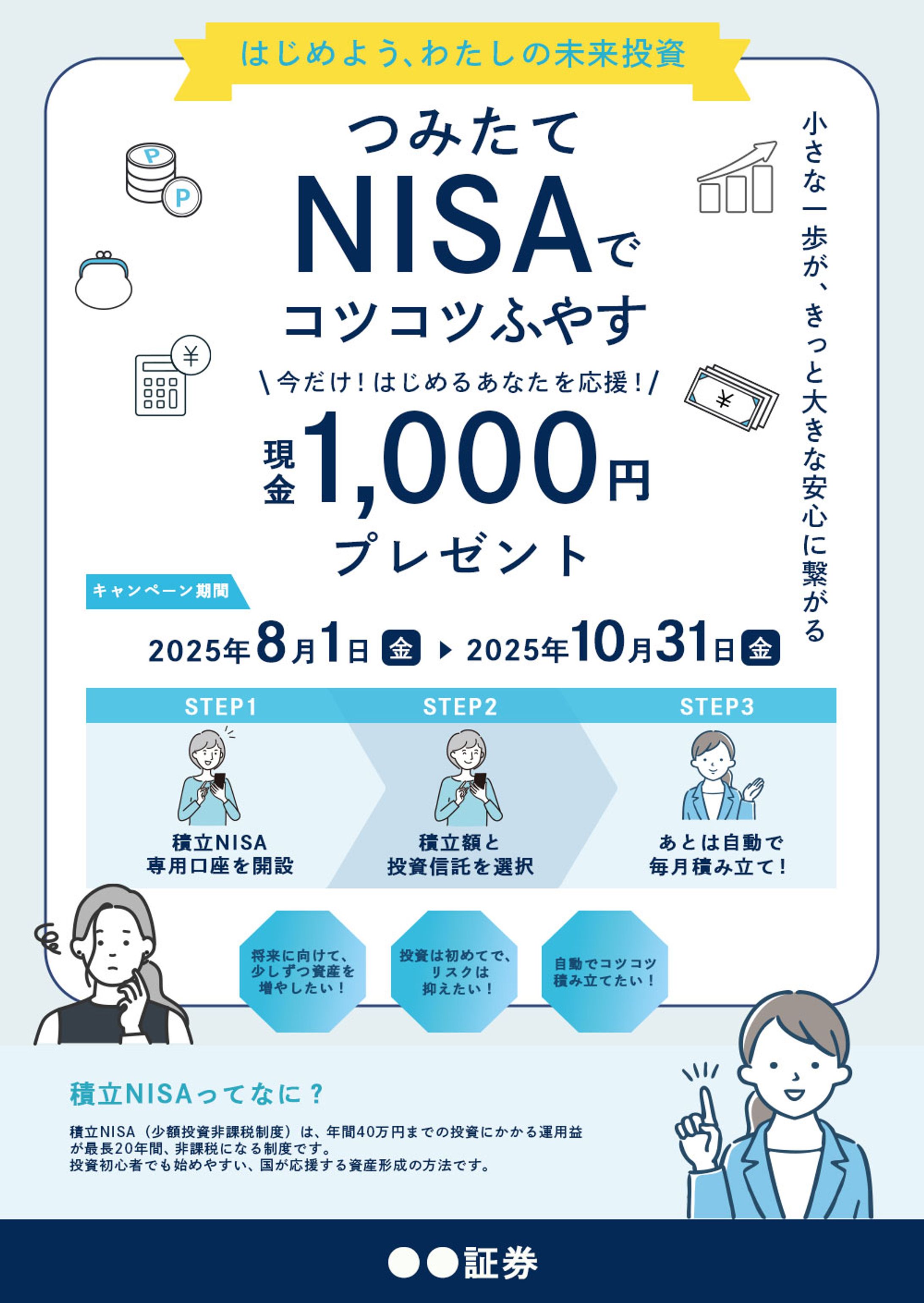 チラシ：積立NISAキャンペーン-1