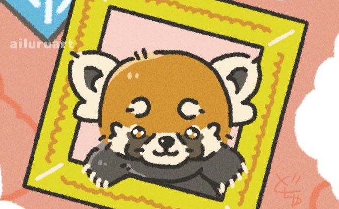 レッサーパンダは芸術