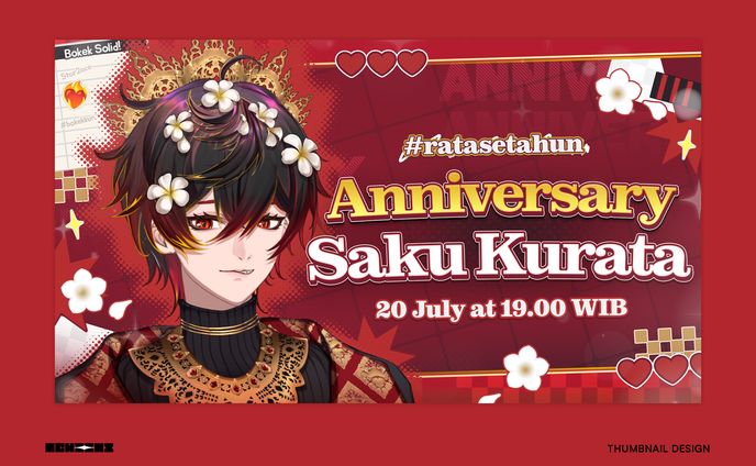 Saku Kurata Anniversary #ratasetahun - THUMBNAIL DESIGN