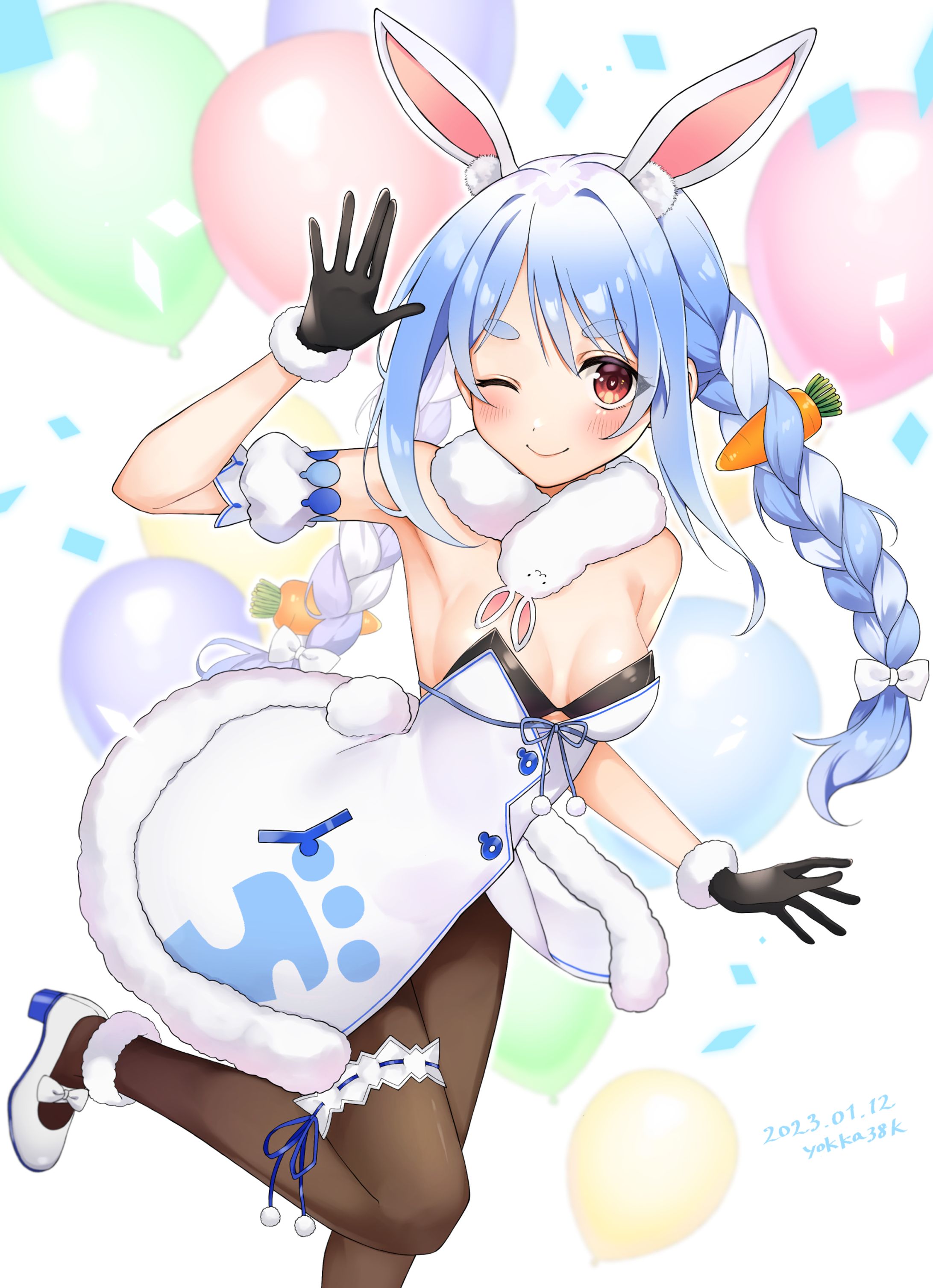 ファンアート　兎田ぺこらさん-1