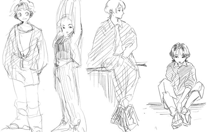 全身絵練習①