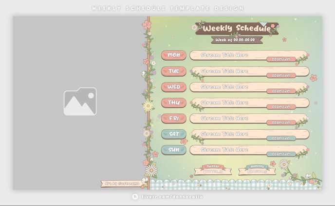 schedule、my stuff