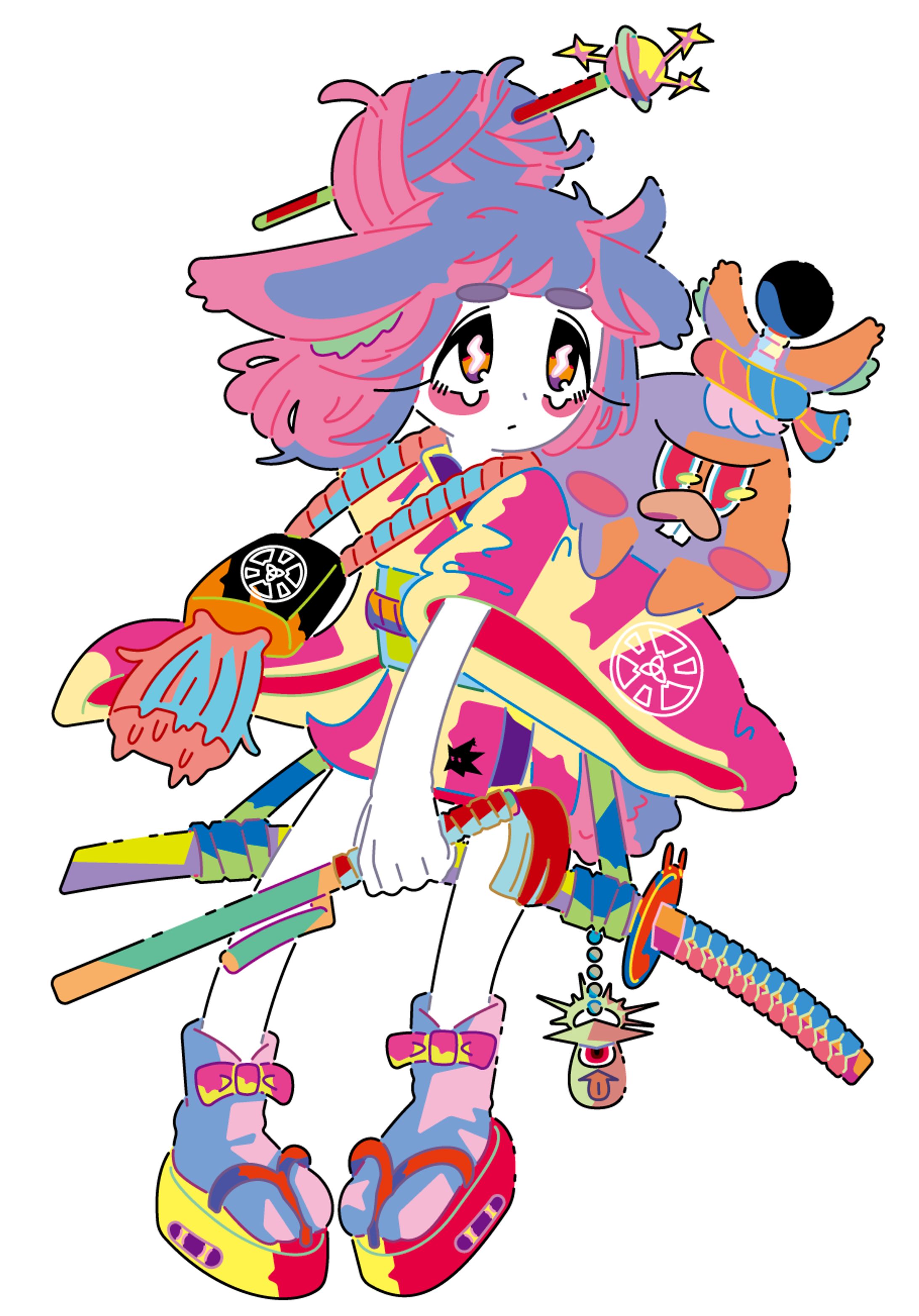 「ウサ奉行スクランブル」オリジナルイラスト-1