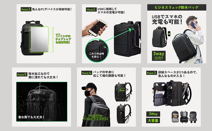 【商品ページ画像】防水バッグ