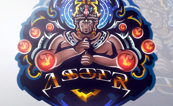Mascot logo 〜大日如来×宇宙〜