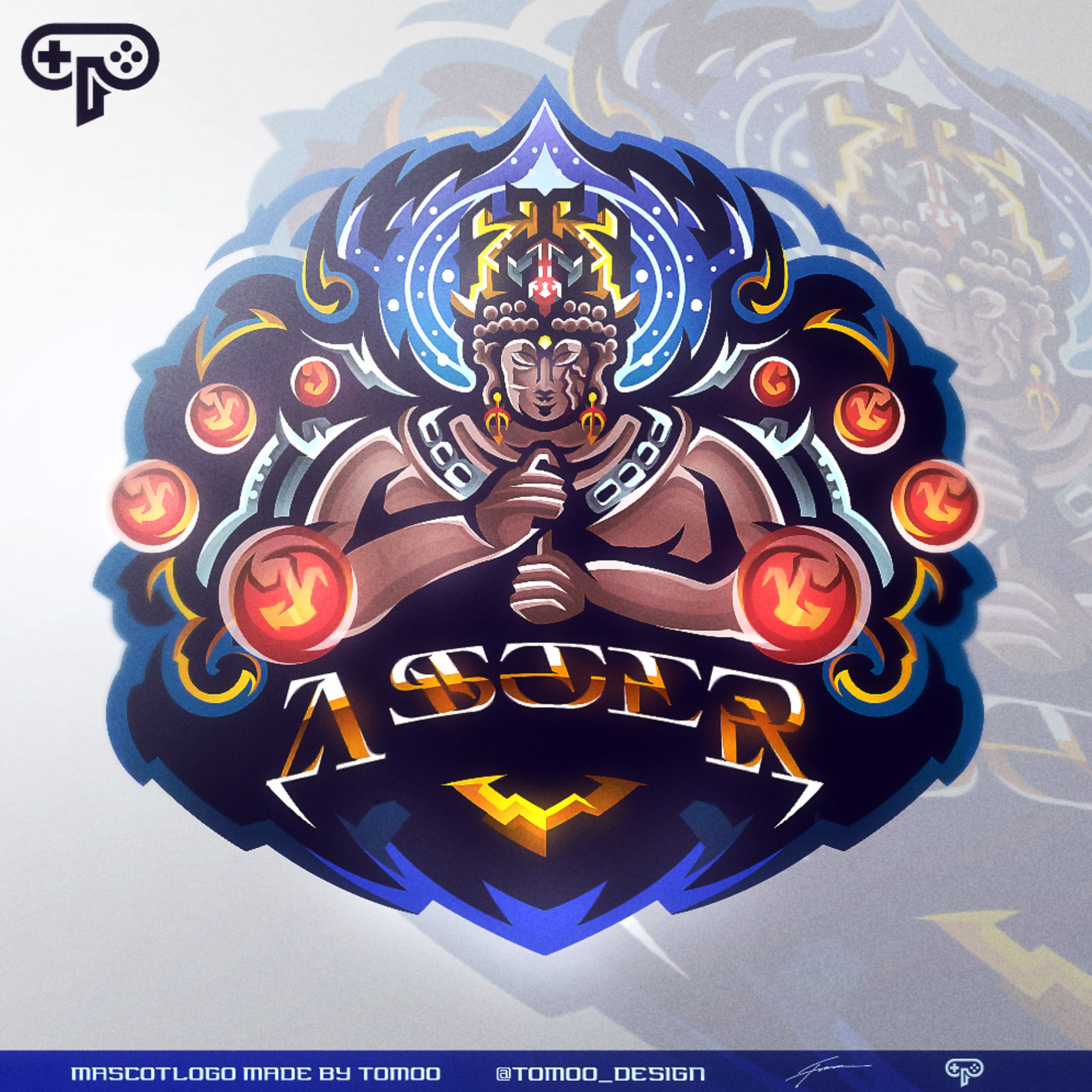 Mascot logo 〜大日如来×宇宙〜-1