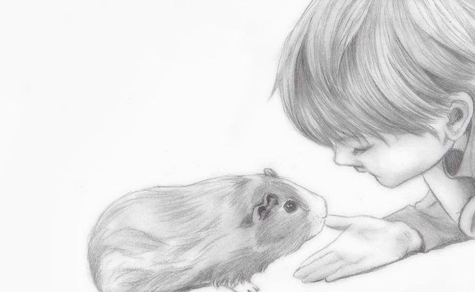 モルモットと少年
