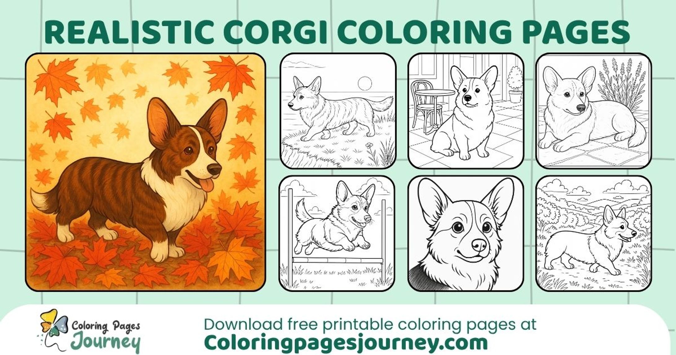 Realistic Corgi Coloring Pages: Fur-Detail Calm in Minutes-1